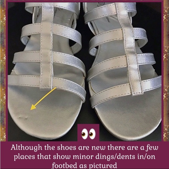 NEW 7.5 SILVER AMAZING & BOLD GLADIATOR BOOTIES/SANDALS SHOES SIZZLE - Picture 10 of 14